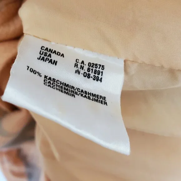 Escada cashmere jacket blazer blue purple pink peach gray tie dyed 6 8 10 large